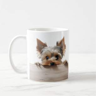 adorable yorkshire terrier photo mug