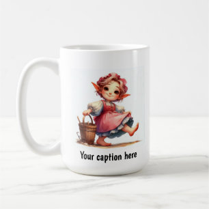 Adorable Young Munchkin in Vintage Clothing Coffee Mug