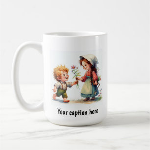 Adorable Young Munchkins in Vintage Clothing Coffe Coffee Mug