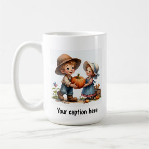 Adorable Young Munchkins in Vintage Clothing Coffee Mug