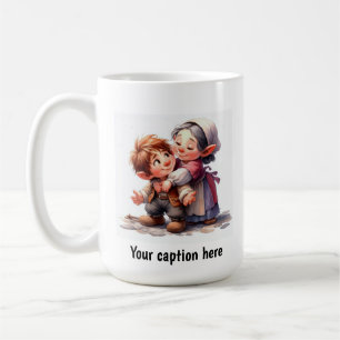 Adorable Young Munchkins in Vintage Clothing Coffee Mug