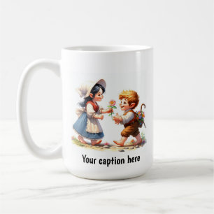Adorable Young Munchkins in Vintage Clothing Coffee Mug
