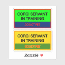 Adorables autocollants pour serviteur Corgi