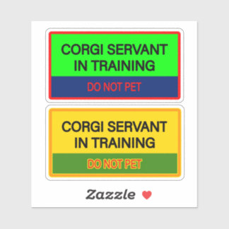 Adorables autocollants pour serviteur Corgi