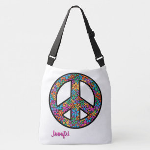 Adorables Bohemian Peace Symbol Custom  Crossbody  Bag