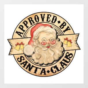 Adorables Christmas Approved By Santa  Window Cling