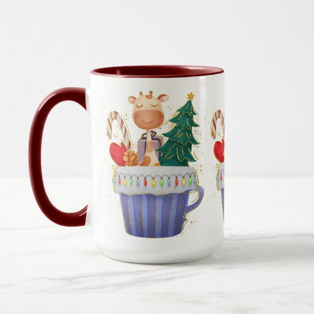 Adorables Christmas Cute Giraffe Mug (Left)