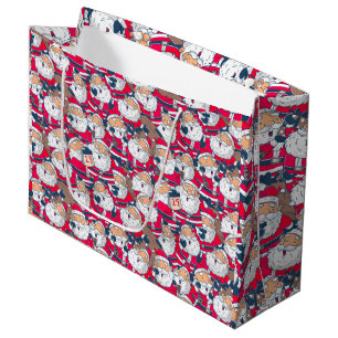 Adorables Christmas Cute Santa Claus Large Gift Bag