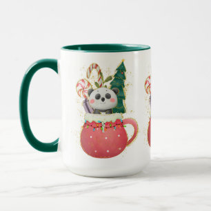 Adorables Christmas Lovable Panda Mug