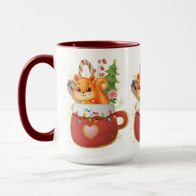 Adorables Christmas Marvellous Squirrel Mug (Left)