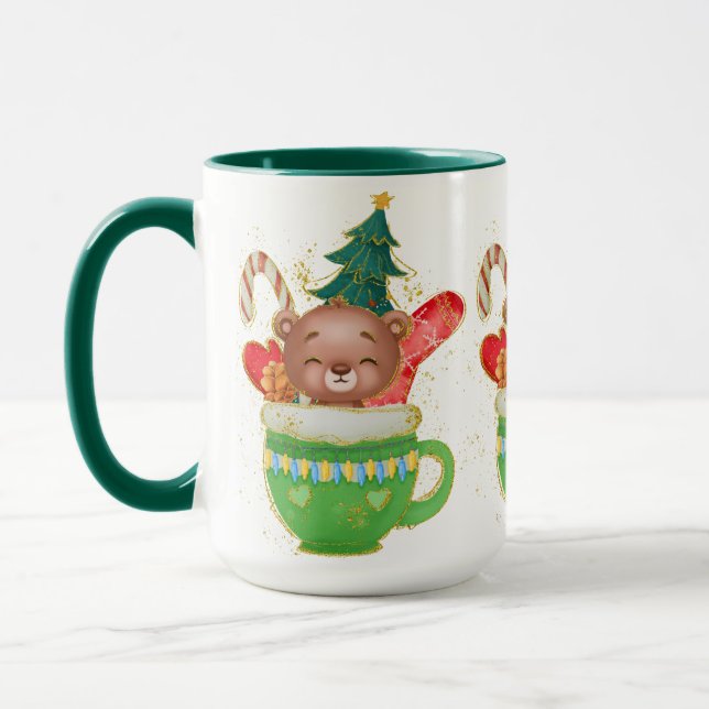 Adorables Christmas Precious Bear Mug (Left)