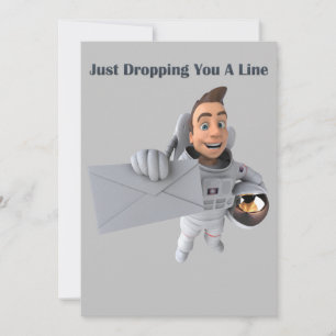 Adorables Custom 3D Universe Cute Astronaut Card