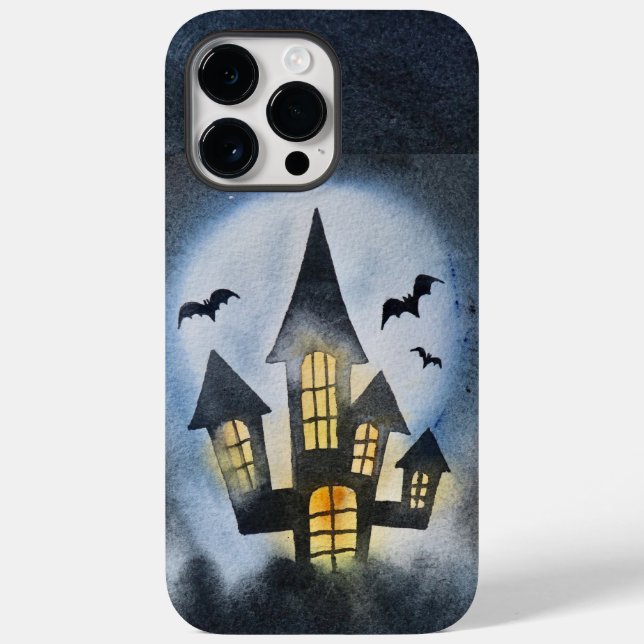Adorables Halloween Haunted House And Bats Case-Mate iPhone Case (Back)