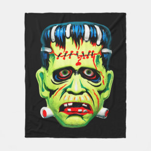 Adorables Halloween Scary Monster Mask  Fleece Blanket