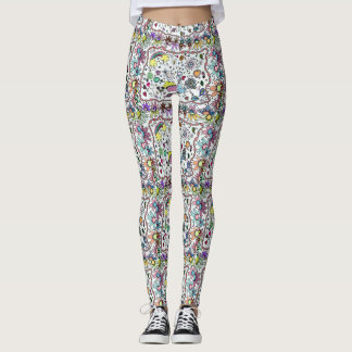 Adorables Happy Happy Joy Joy Doodles  Leggings