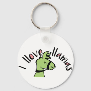 Adorables Llama Love I Llove Llamas Keychain