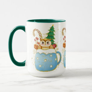 Adorables Noël mignon hibou Mug