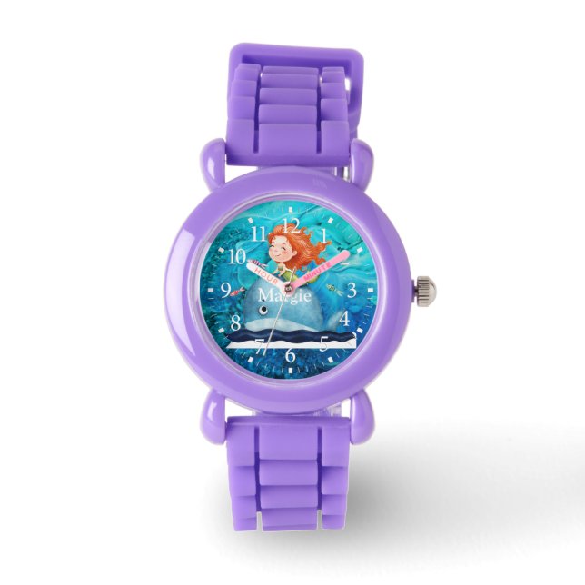 Adorables Ocean Creatures Mermaid And Whale  Watch (Front)