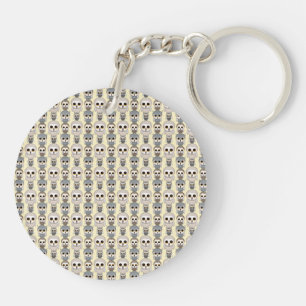 Adorables Petits Hiboux Motif sur Jaune Clair