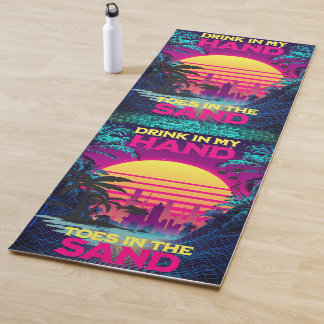 Adorables Synthwave/Vaporwave Retro 80s Yoga Mat