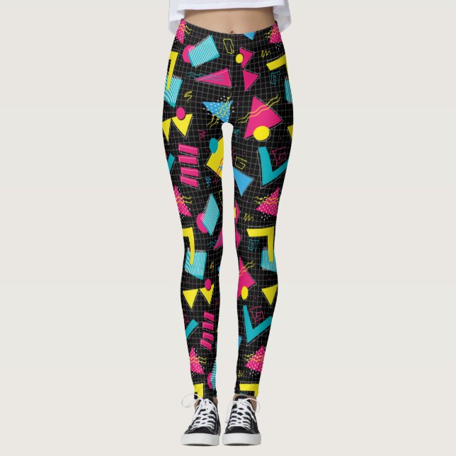 Adorables Synthwave/Vaporwave Style Leggings Yoga (Devant)