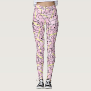 Adorables Synthwave/Vaporwave Style Yoga Leggings