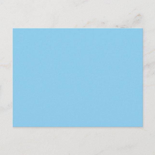 Adorably Cuddly Blue Colour Postcard (Front)