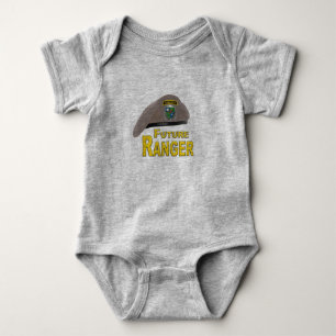 Adorably Cute Future Ranger Beret Baby Bodysuit