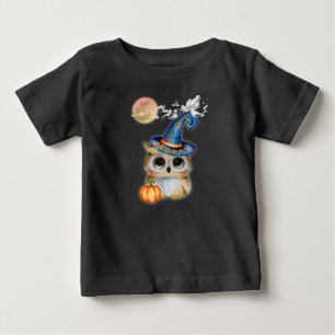 Adorably Cute Happy “Owl’Oween” Baby T-Shirt