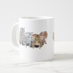 Adorably Cute Kittens Large Coffee Mug