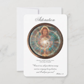 Adoration, Act of Spiritual Communion, Prayer Card