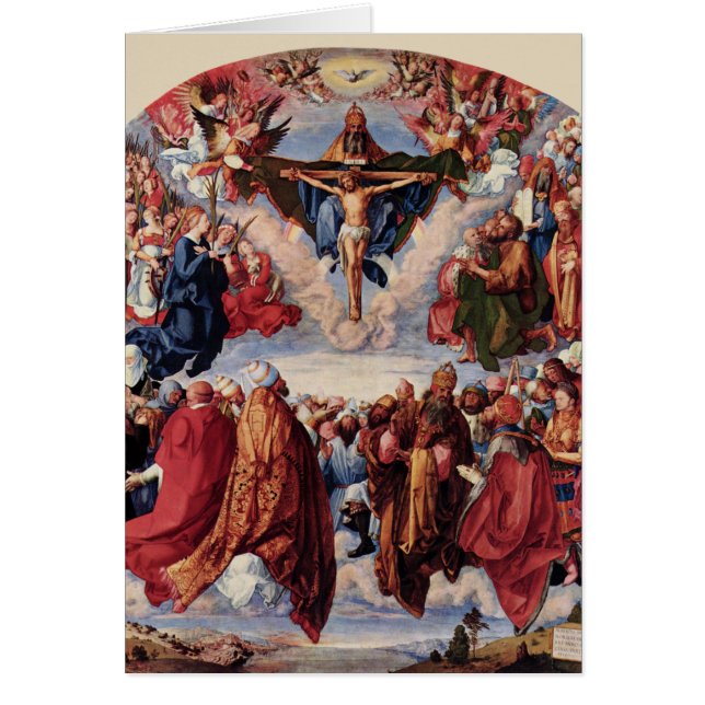 Adoration de la Trinité par Albrecht Durer, 1511 (Devant)
