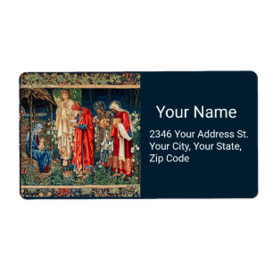 ADORATION DE MAGI Morris, Étiquette Burne-Jones