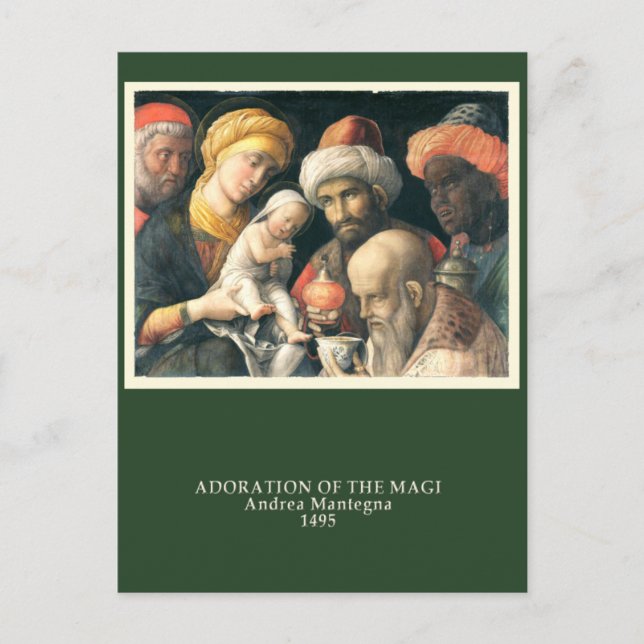 Adoration des Magi Cartes de Noël (Devant)