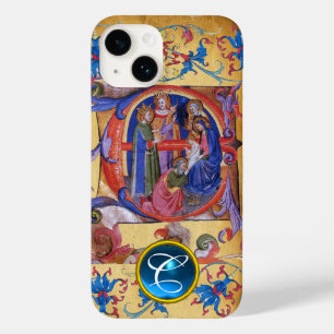 ADORATION OF MAGI CHRISTMAS PARCHMENT MONOGRAM Case-Mate iPhone 14 CASE