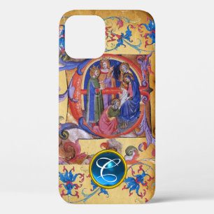 ADORATION OF MAGI CHRISTMAS PARCHMENT MONOGRAM iPhone 12 CASE