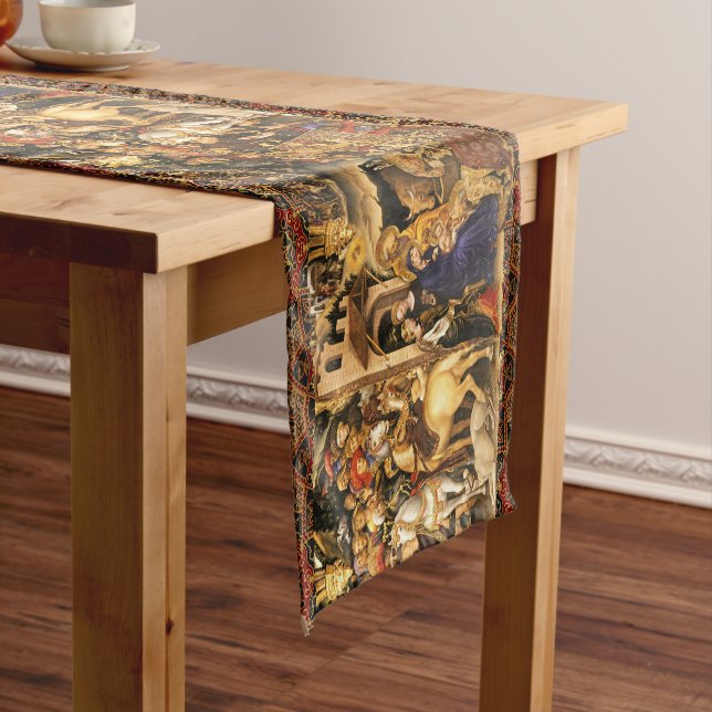 ADORATION OF MAGI Gentile Da Fabriano, Christmas  Short Table Runner (In Situ)