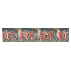 ADORATION OF MAGI Morris,Burne-Jones Christmas  Short Table Runner