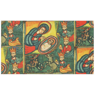 ADORATION OF MAGI ,PRIMITIVE NATIVITY Christmas Ta Tablecloth