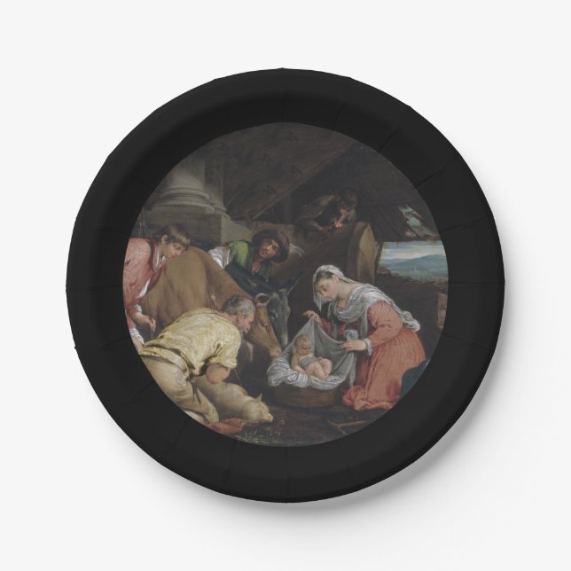 Adoration of Shepherds Paper Plate (Front)