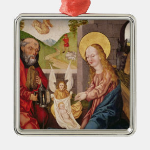 Adoration of the Child Metal Ornament