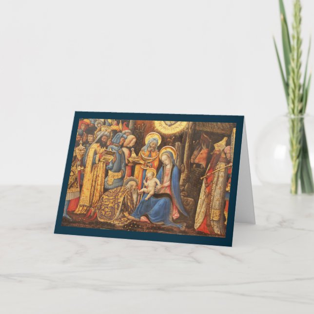 Adoration of the Kings  (Adorazione dei Magi) Holiday Card (Front)