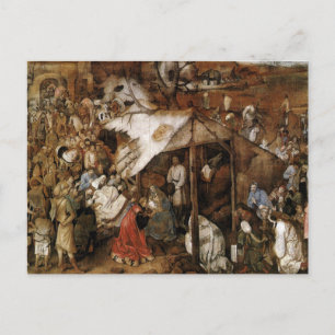 Adoration of the Kings by Bruegel the Elder Postca Postcard