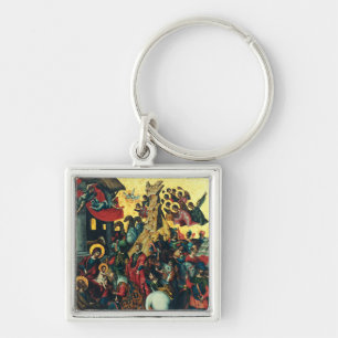 Adoration of the Kings by Michele Damaschino Keychain