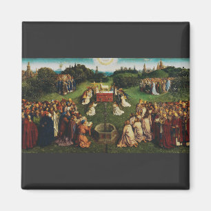 Adoration of the Lamb by Jan van Eyck Magnet