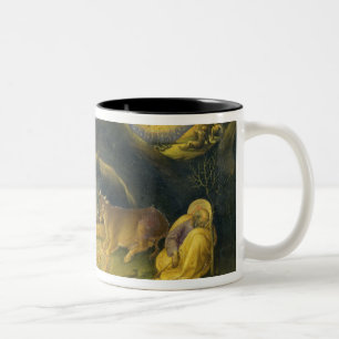 Adoration of the Magi Altarpiece; left hand predel Two-Tone Coffee Mug