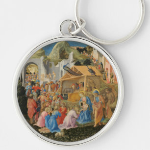 Adoration of the Magi by Fra Angelico and Filippo Keychain