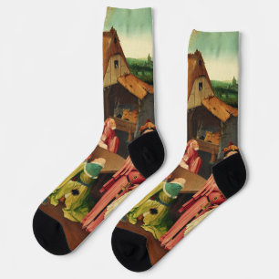 Adoration of the Magi by Hieronymus Bosch Socks