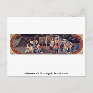Adoration Of The Magi By Paolo Uccello Postcard