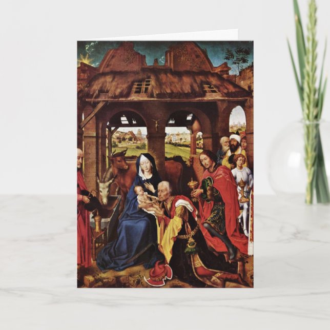 Adoration Of The Magi By Rogier Van Der Weyden Card (Front)